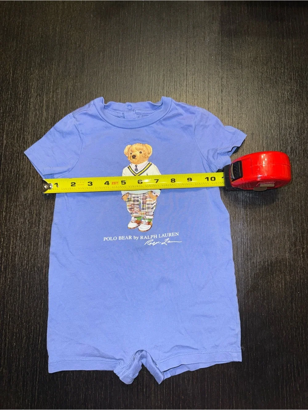 Polo Bear Cotton Jersey Shortall Size 9month